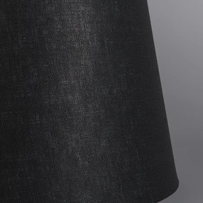 Ľanové tienidlo čierne 25/16