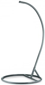 Sivé závesné kreslo KOLUMBIA so stojanom