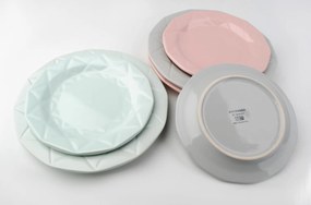 Porcelánový tanier Adel, (fi) 24 cm, ružová