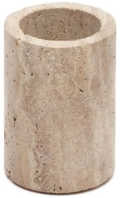 Béžový kamenný téglik na zubné kefky Macre – Kave Home