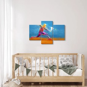 Obraz - Maľovaný tenista (90x60 cm)