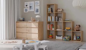 Regál Respeto 4 (dub artisan). Akcia -19%. Vlastná spoľahlivá doprava až k Vám domov. 1132887