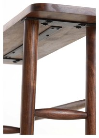 Hnedý konzolový stolík z masívu akácie 30x120 cm Qiano – Light &amp; Living