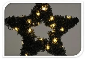 Vianočná LED hviezda zelená, 4 x 37 cm