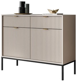 Komoda CORA kašmír 104 cm + čierna