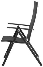 Záhradná stolička MRP ERHARD čierna/čierna