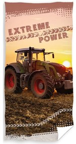 Carbotex Froté osuška Traktor na poli, 70 x 140 cm