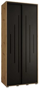 Skriňa 45 Canaris 12 110 artisan/čierna/čierna