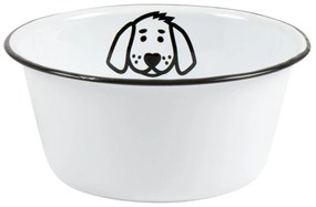 IB Laursen Biela smaltovaná miska DOG MINI ENAMEL