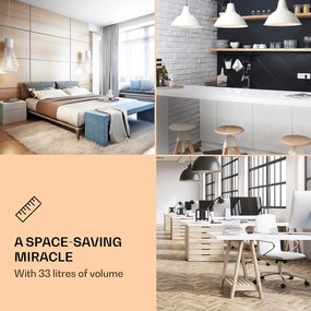 Klarstein Beersafe M Quartz, chladnička, 33 l, 2 police, sklenené panoramatické dvierka