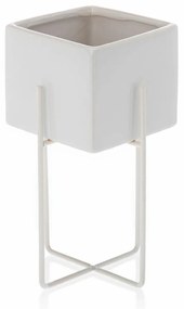 Kvetináč na stojane Mizu I 23 cm biely
