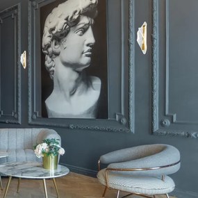 LED Nástenné svietidlo LARGO LED/8W/230V zlatá