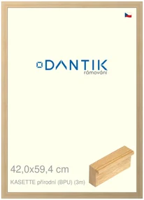 DANTIK rám na obraz 42x59,4 | KASSETTE přírodní (BPU) (Plexi Čiré)