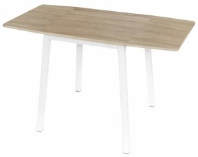 Rozkladací jedálenský stôl Mauro - dub sonoma / biela