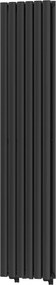 Mexen Dallas, vykurovacie teleso 1600 x 360 mm, 1039 W, čierna, W214-1600-360-00-70