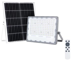 LED Reflektor so solárnym panelom FOCUS 100W/15000 mAh 3,2V 6000K IP65 + DO
