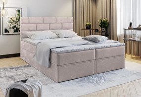 Čalúnená posteľ boxspring ARINOS, 160x200, fialová