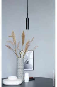 Čierne LED stmievateľné závesné svietidlo ø 10 cm Stina – Fischer &amp; Honsel