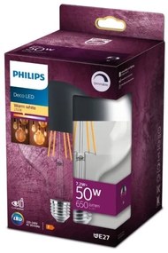 LED Stmievateľná žiarovka so zrkadlovým vrchlíkom Philips G125 E27/7,2W/230V 2700K