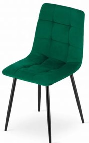 Zamatová stolička BEOGRAD zelená
