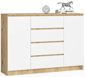 Komoda Inbia K 140 cm dub artisan/biela