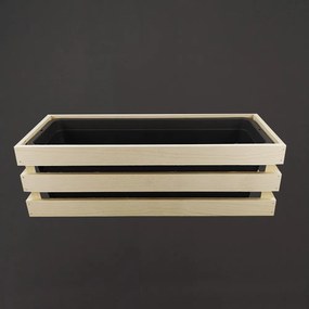 AMADEA Drevený obal s hrantíkom prírodný, 52x21,5x17cm, český výrobok