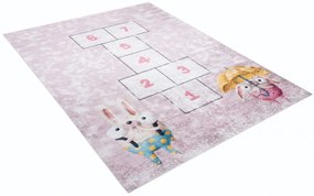 Detský koberec s motívom zvieratiek a hry škôlka Šírka: 80 cm | Dĺžka: 150 cm