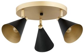 Argon 6262 - Bodové svietidlo LUCINDA 3xE14/7W/230V čierna/zlatá
