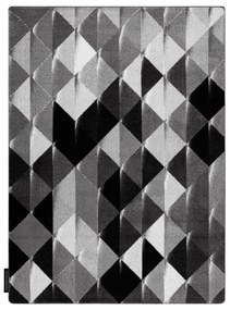 Koberec INTERO PLATIN 3D Trojuholníky, sivý