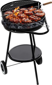 Okruhlý gril na kolieskach 58 x 44 x 72 cm