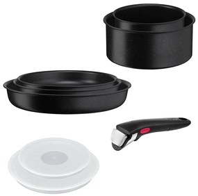 Hliníková súprava riadu 8 ks INGENIO Black stone L3998802 – Tefal