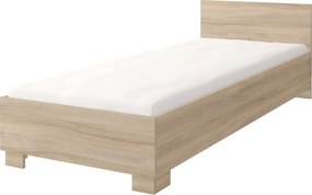 Posteľ ORVILLE 200x90 cm - dub sonoma