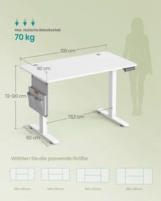 Elektrický pracovný stôl LSD130WZ01