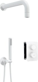 Deante Box, podomietkový sprchový set s termostatickým BOX telesom, biela, BXYZAEBT