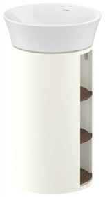 DURAVIT White Tulip samostatne stojaca skrinka pod umývadlo, 2 poličky zľava a zprava, 350 x 410 x 751 mm, americký orech masív/nordická biela vysoký lesk, WT4239077H4