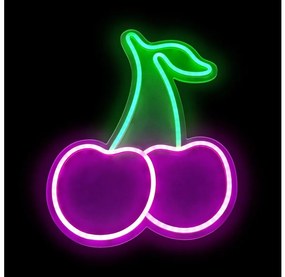 2Kids Toys - LED neónová nástenná dekorácia LED/5W/USB čerešne