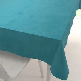 Biante Veľký zamatový obdĺžnikový obrus Velvet Premium SVP-035 Tyrkysovo modrý 260x320 cm