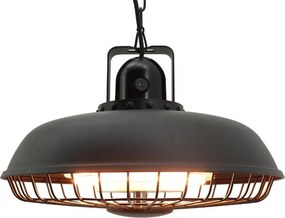 Závesný terasový infražiarič, 1800 W, čierny