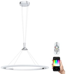 Eglo 98427 - LED RGB Stmievateľný luster na lanku HORNITOS-C LED/37W/230V + DO