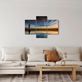 Obraz majáku v mori (90x60 cm)
