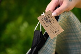 Štýlový set plážovej tašky + osušky HAMAM 75x150 cm, tyrkysový