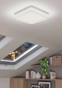 EGLO LED moderné stropné svietidlo FERENTINO, 14,6 W, teplá biela, 33x33cm, hranaté, biele