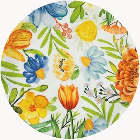 Porcelánové taniere na pizzu Blooming, 6 ks