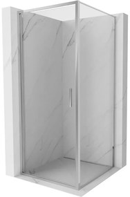 Mexen Exo, sprchovací kút s krídlovými dverami 70 x 70 cm, 6mm číre sklo, chrómový profil, 817-070-070-01-00