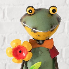 Záhradná kovová figúrka Fredolin, 40x18 cm, viacfarebná