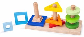Bigjigs Toys Nasaď a otoč, drevená hračka