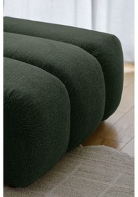 Tmavozelená rohová pohovka (pravý roh/s leňoškou) Shell – Miuform