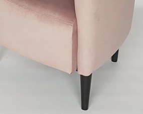 Kreslo Navara, ružová látka