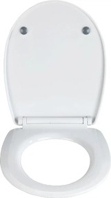 WC sedadlo s vysokým leskom Wenko Curly Heart, 45 × 36,5 cm