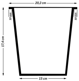 InternetovaZahrada Kvetináč 95x27x60cm sivý - 4 nádoby